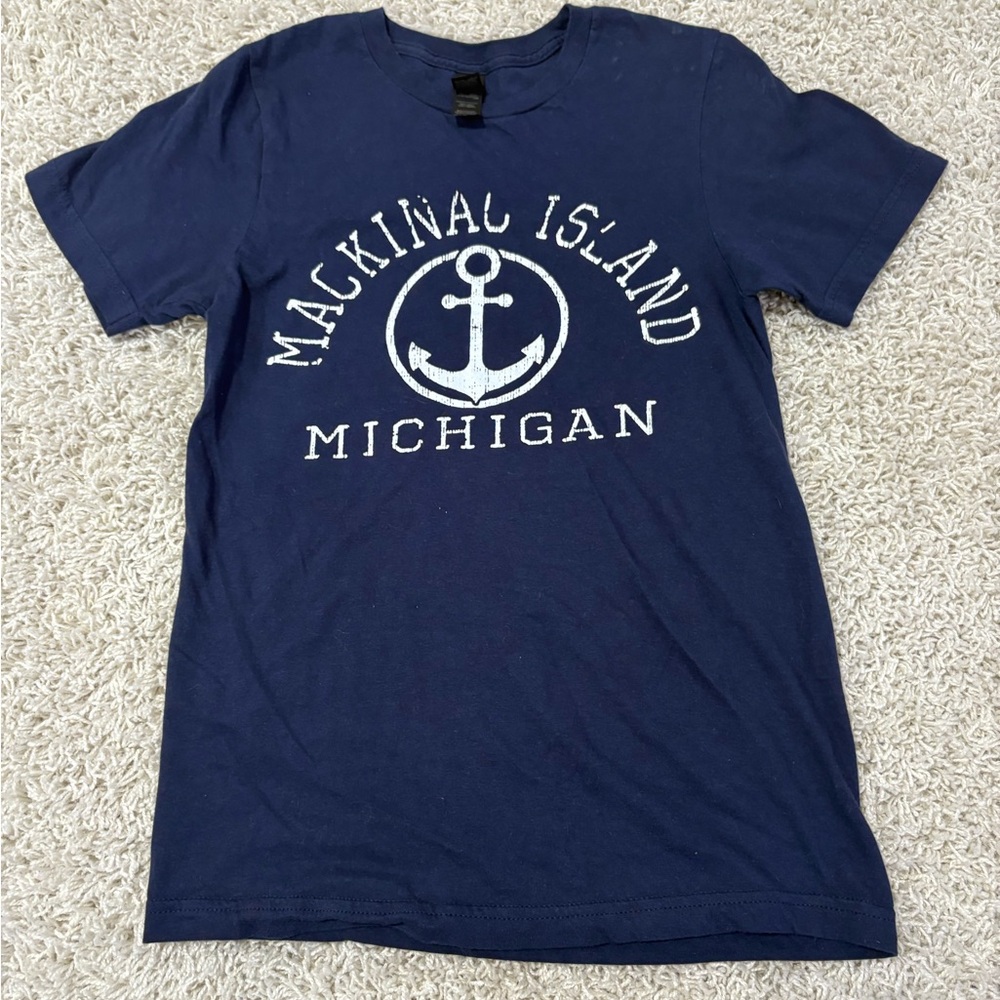 Gildan Navy Graphic T-Shirt